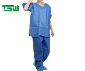 Wholesale Non Woven 30GSM 50GSM Disposable Scrub Suits for patients from china suppliers