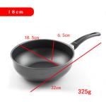 Black Mini Kitchen Sauce Pans Iron Non Stick With Bakelite Handle
