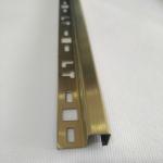 Rose Gold Black Silver Decor Stainless Steel Tile Trim For Bathroom Wall