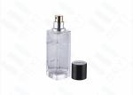 45ml Square Luxury Glass Perfume Bottle Packaging , Empty Perfume Bottles