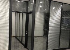 China Fire Rated Office Glass Partition Walls Commercial Furniture 80mm Thickness on sale