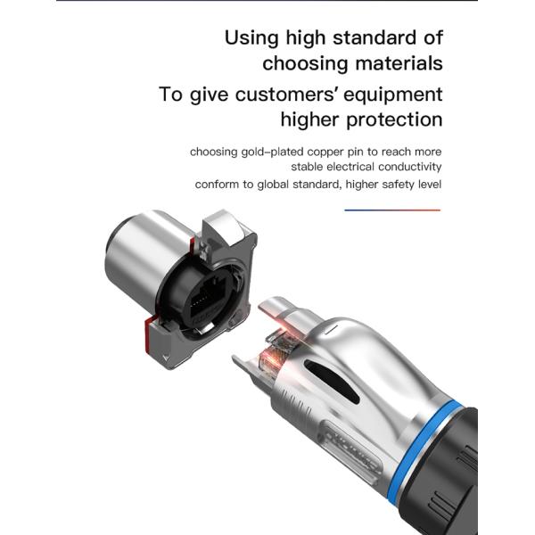 Factory Price M24 Metal Data Connector IP68 Waterproof USB 3.0 Connector