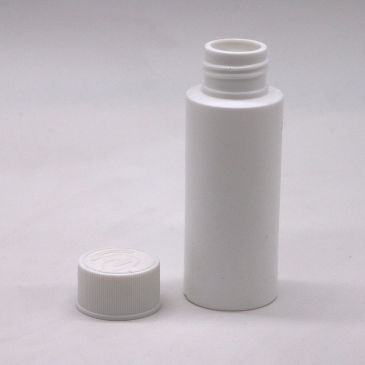 Plastic Type HDPE 2OZ/60 ML Biodegradable Medicinal Liquid Bottle with Child Proof Lid