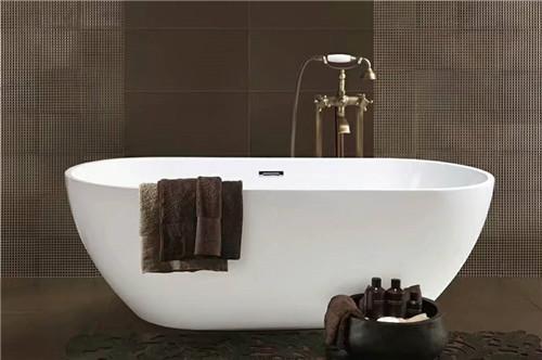 Simple Modern Acrylic Massage Bathtub / Small Stand Alone Tub Excellent Heat
