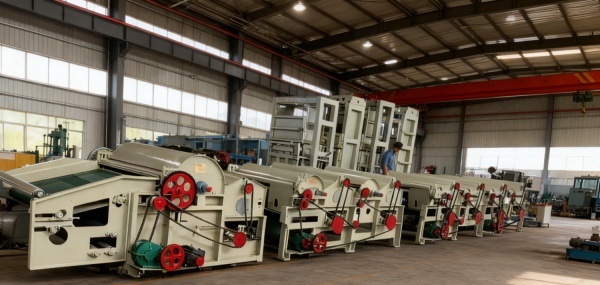 Fabric opening and recycling machine