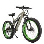 Electric Fat Tyre Mountain Bike 26 Inch Wheel 48v 500w 750w 1000w E Bike for