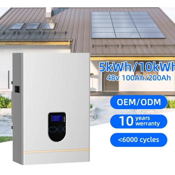 Wall Mount Battery Lifepo4 Power Wall Battery 10kwh 48v 200ah Solar Energy Storage Battery