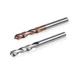 HRA 91~93.5 Coated Tungsten Steel Carbide Drilling Tools CNC Carbide 5XD Twist