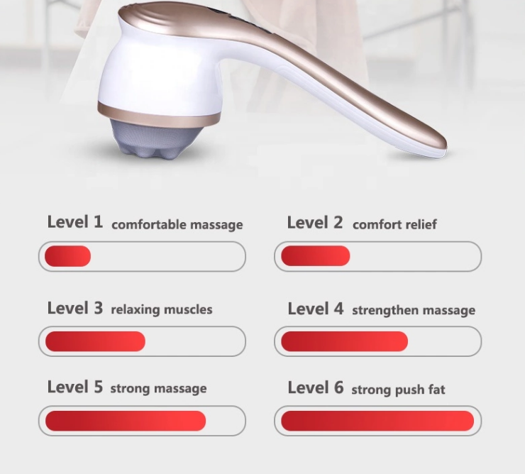 Cordless 6 modes 6 intensity high performance vibration rechargeable Anti Cellulite slimming massager