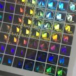 Carton Packaging PVC Adhesive Sticker Label Waterproof Custom Holographic