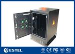 Waterproof 16U Outdoor Telecom Enclosure , Telecom Equipment Cabinet With 8 Fans