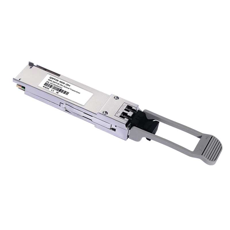 100G QSFP28 ZR4 LC Duplex Optical Transceiver 80km SFP28 LR4 103Gbps EML LAN-WDM Transceiver with Digital Diagnostics