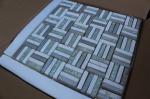 Polygon Stone Bathroom Glass Mosaic Tile Electroplate Smooth Finish