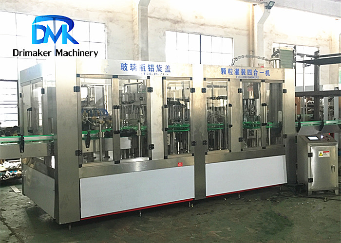 High Efficiency Liquid Bottling Machine 4 In 1 Liquid Packaging Equipment