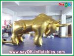 Inflatable Cowboy Golden Event Inflatable Bull 0.5mm PVC Tarpaulin 4M - 8M