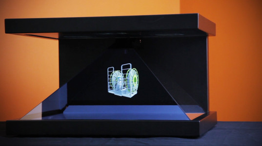 42 Inch 3D Hologram Pyramid Advertising Displays for Jewelry , CE Certificate