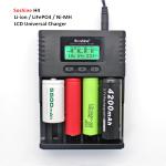 Soshine H4 LCD Charger for Li-ion/NiMH/ LiIFePO4 battery 14500 18350 18650 26650