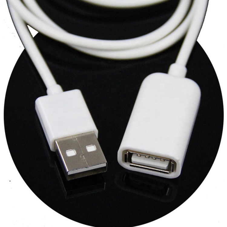 1M 2M Data Charging Male to Female USB 2.0 Type A Extension OTG Cable for Computer Furniture