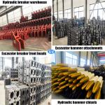 SB81 Hydraulic Concrete Rock Breaker Hammer Q345B For 20 Tons Excavator
