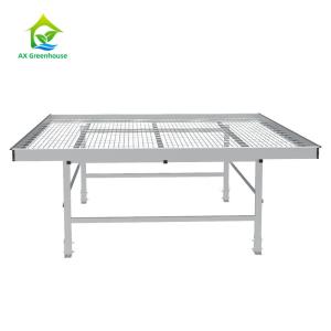 Wholesale 30*60mm Steel Mesh Commercial Greenhouse Tables Seedbed Nursery Rolling Benches from china suppliers