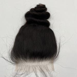 Wholesale Loose wave 5x5 Customized 10A Natural Hairline Super Thin HD Lace Frontal 100% Brazilian Human Hair Extensions from china suppliers
