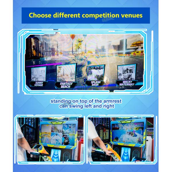 New Design Indoor Recreational Sports Arcade Simulator Coin Operated Games Speed Boat