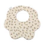 Organic Cotton Flower Shape Printed 6 Layers Muslin Cotton Baby Feeding Bibs