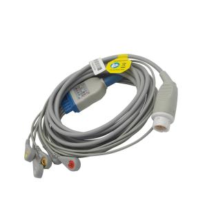 Wholesale Mindray 5 Leads TPU EKG Cable Reusable IEC ECG Medical Cable from china suppliers