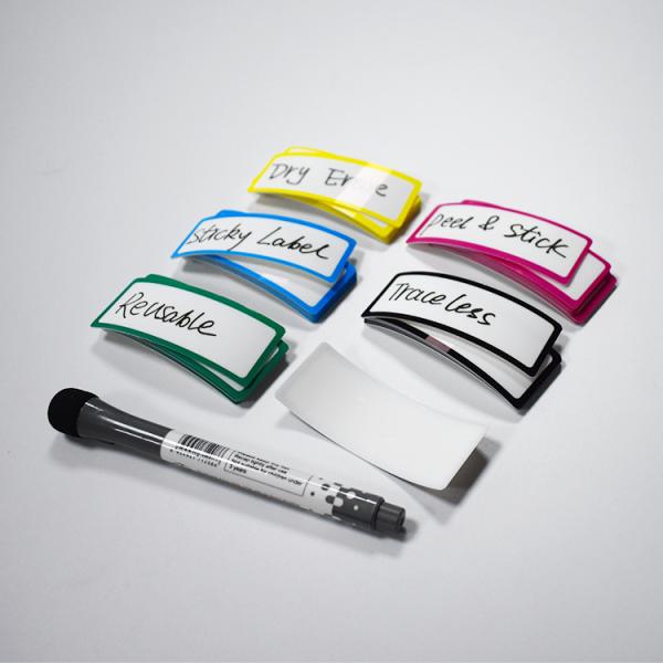 Colorful Frame Magnetic Name Tag Label Reusable Name Stickers For Locker