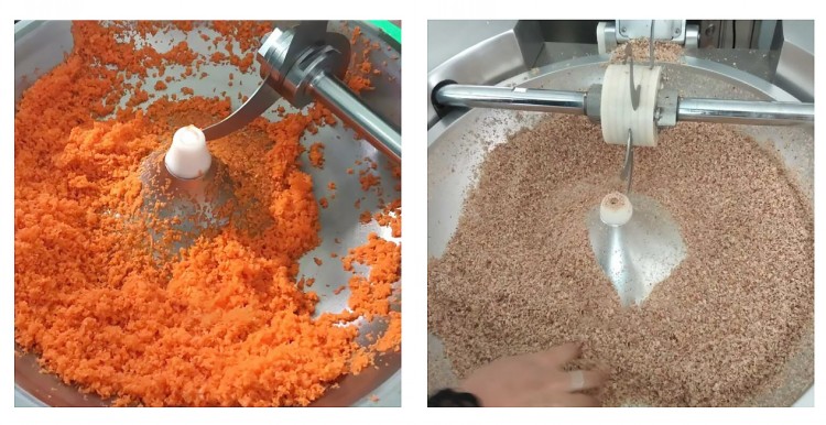 Restaurant Bowl Meat Cutter Stainless Steel Meat Bowl Cutter 80L Meat Bowl Cutter Mixer
