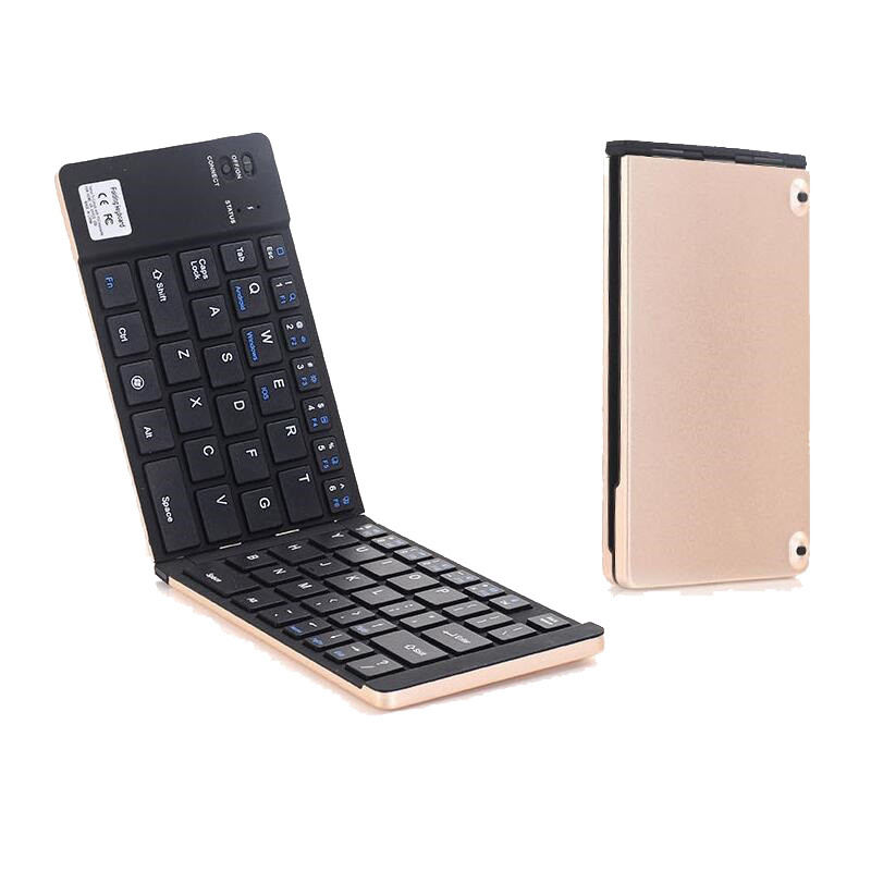 Foldable Bluetooth Keyboard with Stand Holder for Compatible IOS Android Windows