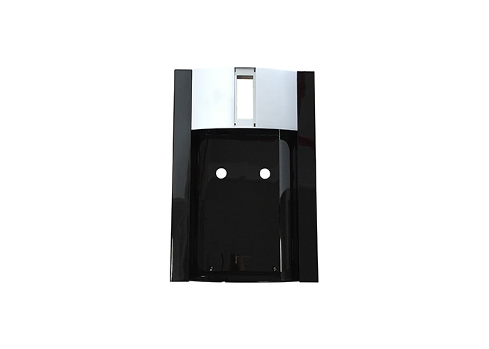 Black Color Water Dispenser Parts Front Upper Plastic Panel With 2 Holes