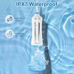 300ml Ipx7 Cordless Water Flosser With Detachable Tank