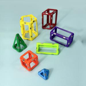 Wholesale Childrens Magnetic Building Sets , Three Dimensional Construction Magnetic Shape Tiles from china suppliers