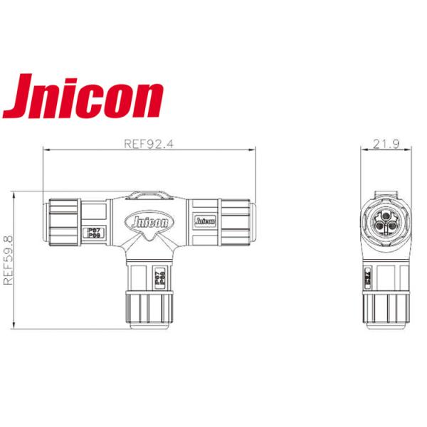 Three Way 2 Wire Waterproof Quick Disconnect Wire Connectors For Outdoor Wire Connection