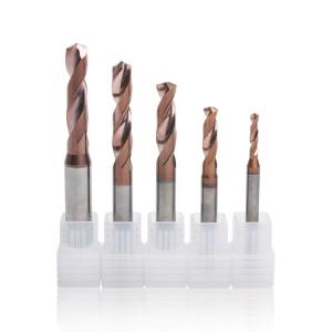 Wholesale Tungsten Carbide Twist Drill Bits 3XD Smooth With Shank Chamfering from china suppliers