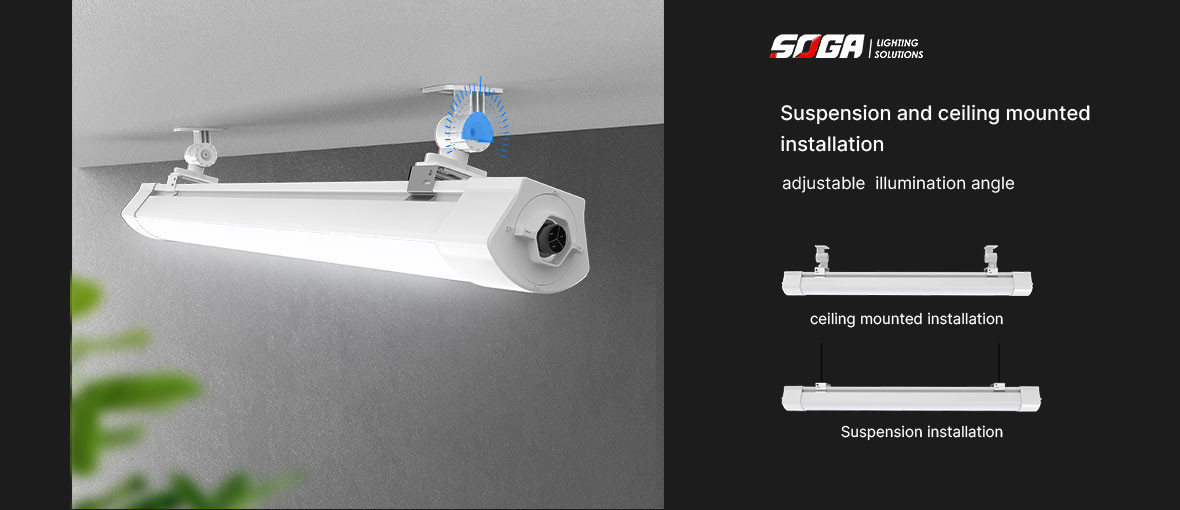 40W Swimming Pool LED Indoor Sports Lighting 135cm Length 170lm/W