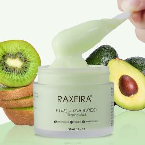 Wholesale OEM Skin Care Face Mask Moisturizing Hyaluronic Acid Kiwi Avocado Night Sleep Mask from china suppliers