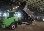 Green Tipper Dump Truck Howo 116hp High Strength Steel