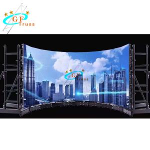 Wholesale Silver Black Ladder Shape LED Screen Truss 500*1000mm Size from china suppliers