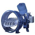 DN 0.25 - 2.5 Mpa Hydraulic Counter Weight Flanged Butterfly Valve For