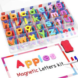Wholesale Classroom Magnetic Letters Kit 208 Pieces Double Sided Magnet Sheets Foam Alphabet For Preschoolers Spel from china suppliers