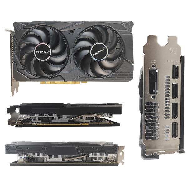 PCWINMAX OEM New Radeon RX 580 Graphics Card 2048SP 8G GDDR5 256Bit PC Gaming Video Card with 1 * HD + 3 * DP Output