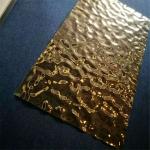 304 316 Grade embossed Stainless Steel Sheet hammered Mirror Finish for wall