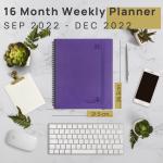 FSC Certified Purple Custom Academic Planner Eco Friendly Paper