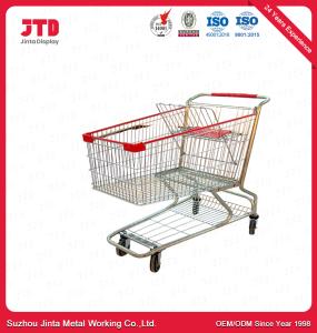 Wholesale CE Metal Grocery Cart With Wheels Unfolding 150 Liter American Style from china suppliers