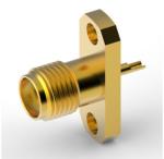SMA Straight Jack type 2 Hole Flange 50 Ohm panel mouont Coaxial LWR200