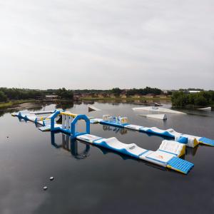 Wholesale Bouncia Inflatable Water Obstacle Course For Wake Park / Inflatable Water Park Factory from china suppliers