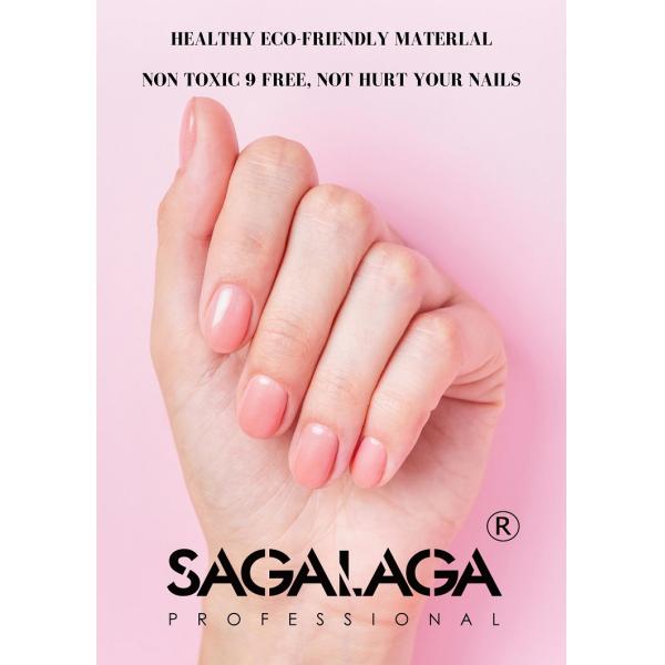 Strong Color Non Toxic With Flakes Et Hema Free Foil Rubber Top and Base Coat Gel Nails