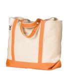 Durable Fashionable Large Cotton Canvas Tote Bags Personalized Color